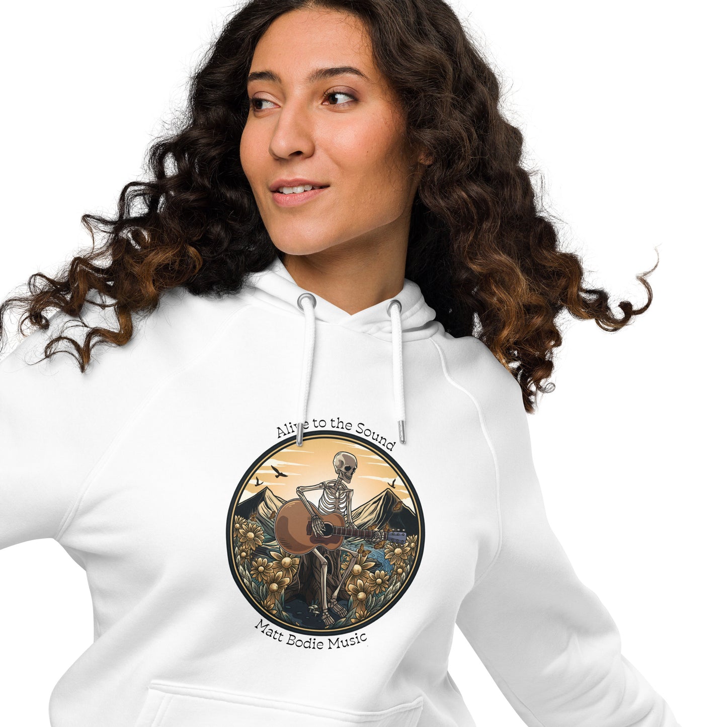 From Death to Life Unisex eco raglan hoodie