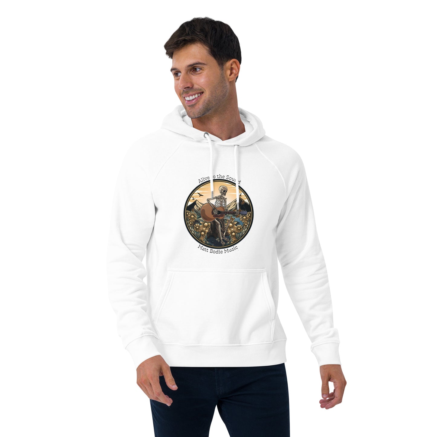 From Death to Life Unisex eco raglan hoodie