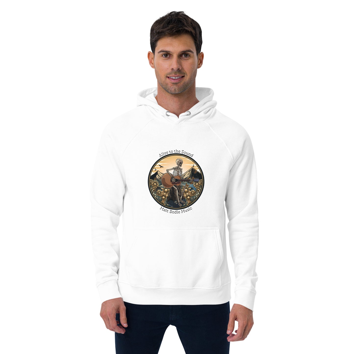 From Death to Life Unisex eco raglan hoodie