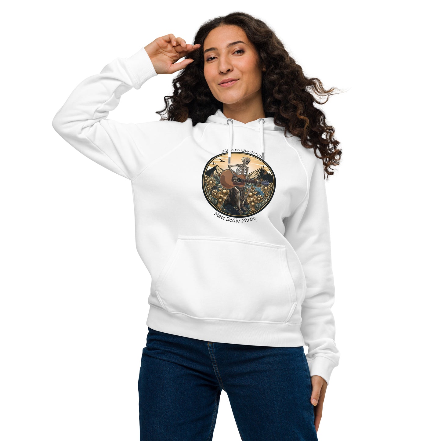 From Death to Life Unisex eco raglan hoodie